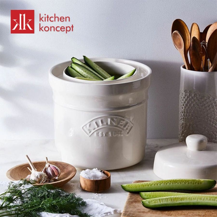 Lưu ý vệ sinh và sử dụng Hũ gốm ướp thực phẩm Kilner 5L