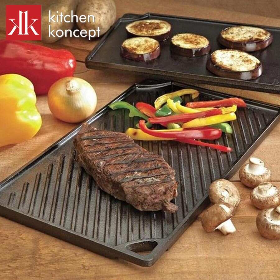 Lưu ý vệ sinh và sử dụng khay gang nướng LODGE đa năng 42.55cm