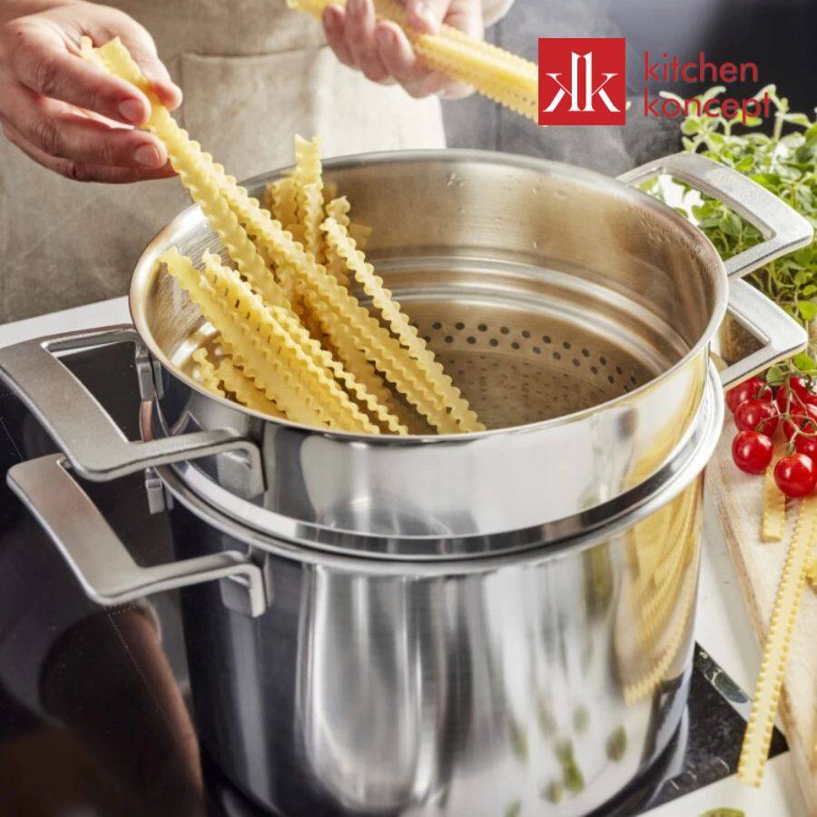 Lưu ý vệ sinh và sử dụng Lồng trụng mì Ý Demeyere Industry 5 - 8L/24cm