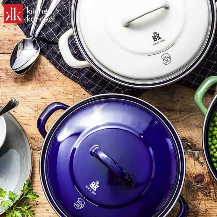 nồi hầm tráng men BK Indigo 24cm 8.7L
