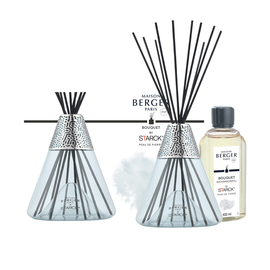 Bộ Lọ Tinh Dầu Khuếch Tán Peau De Pierre - 200ml - 2 Món
