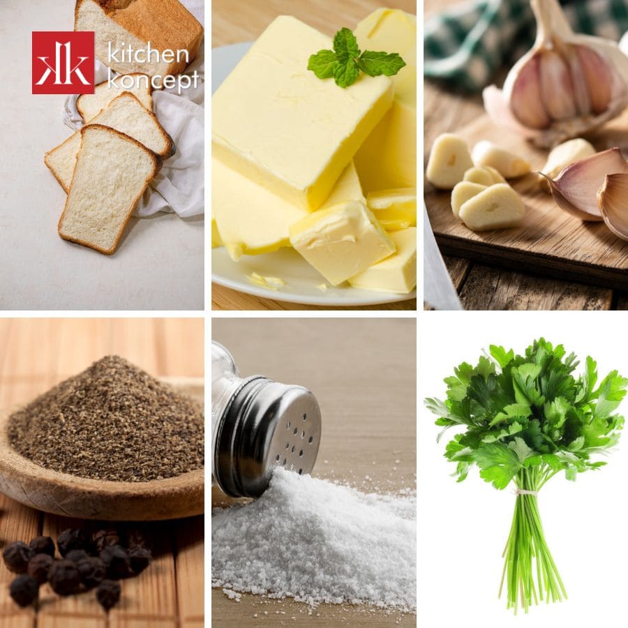 Nguyên liệu làm bánh mì bơ tỏi