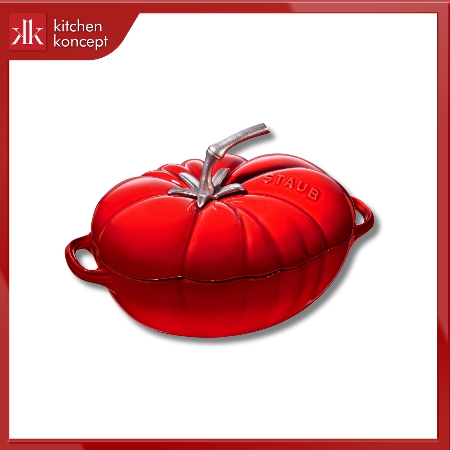 Nồi gang cà chua Staub màu đỏ cherry 25cm - 2.5L