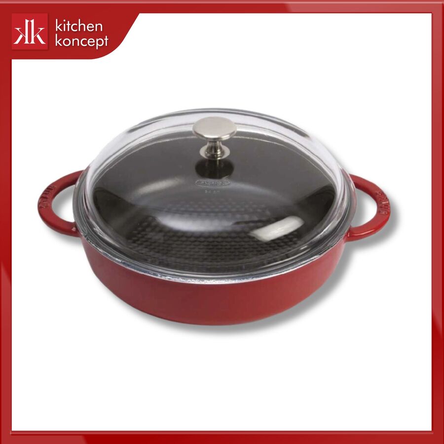 Nồi gang Hexagon STAUB màu đỏ cherry