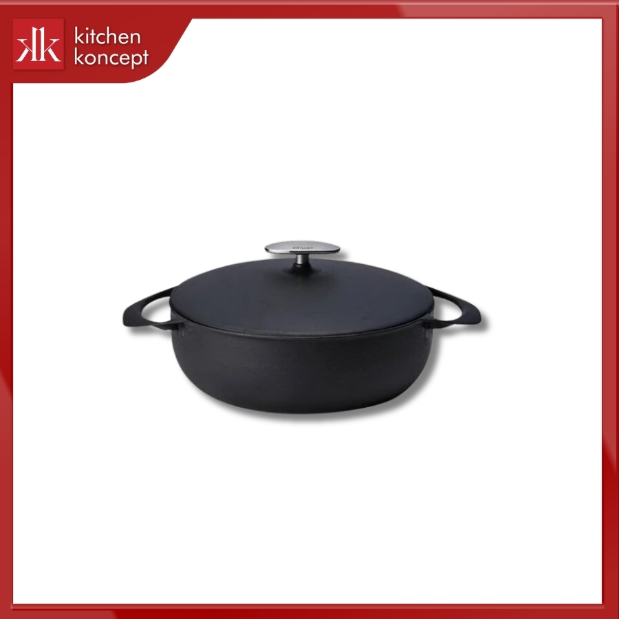 Nồi gang màu đen Unilloy 24cm