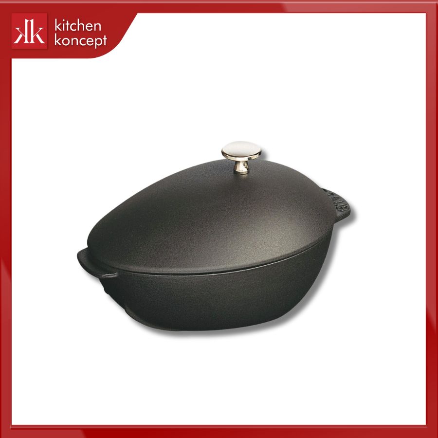 Nồi gang STAUB oval Mussel màu đen chính hãng