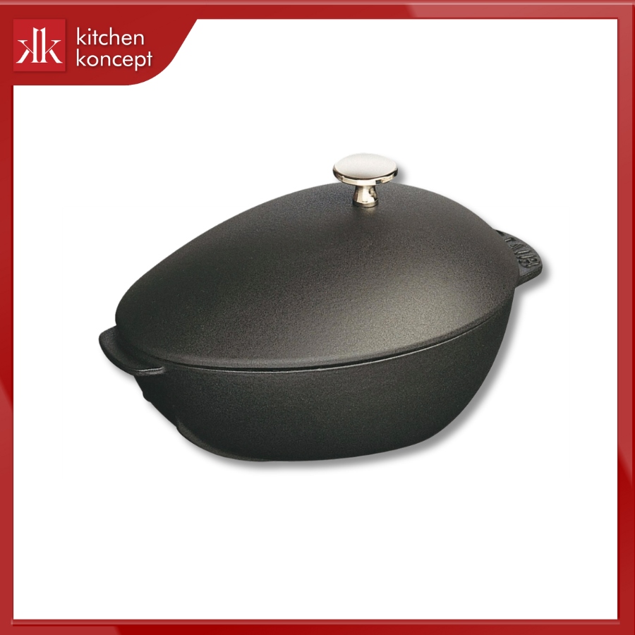 Nồi Gang STAUB Oval Mussel Màu Đen cao cấp