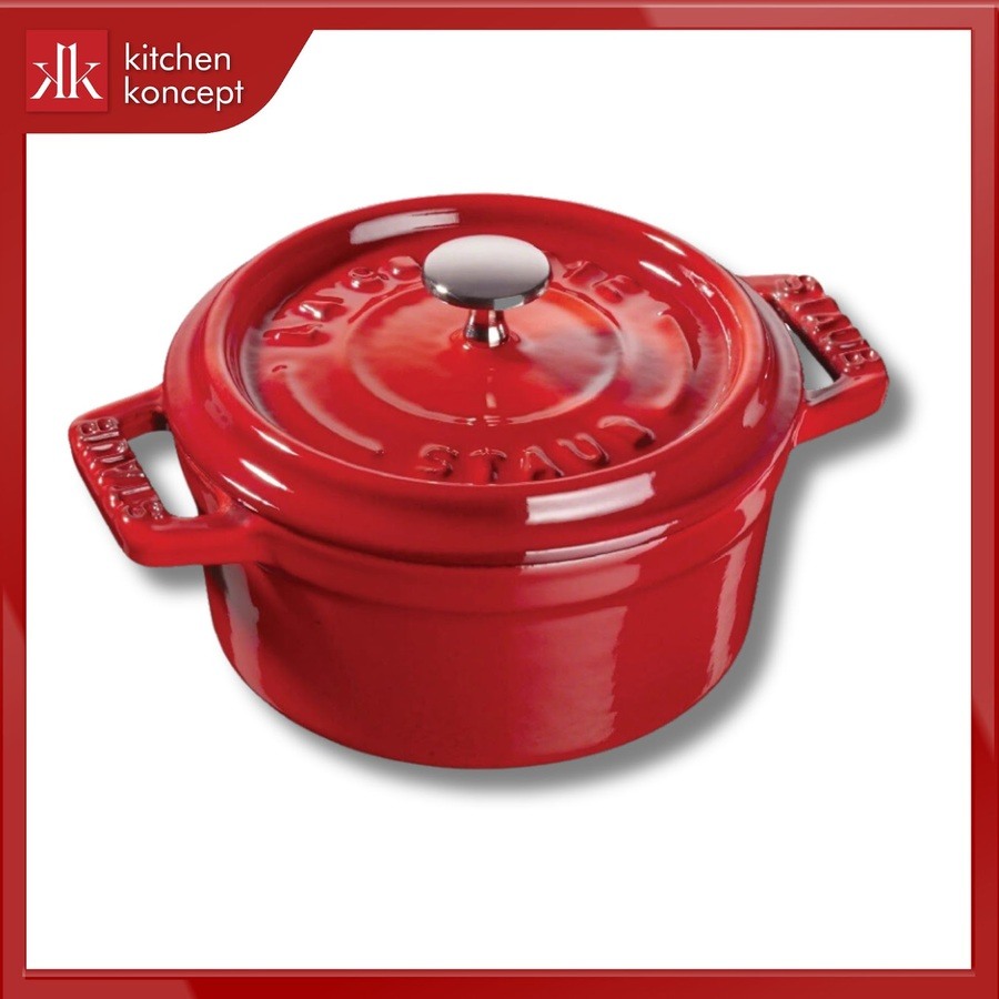 Nồi gang tròn STAUB màu đỏ cherry