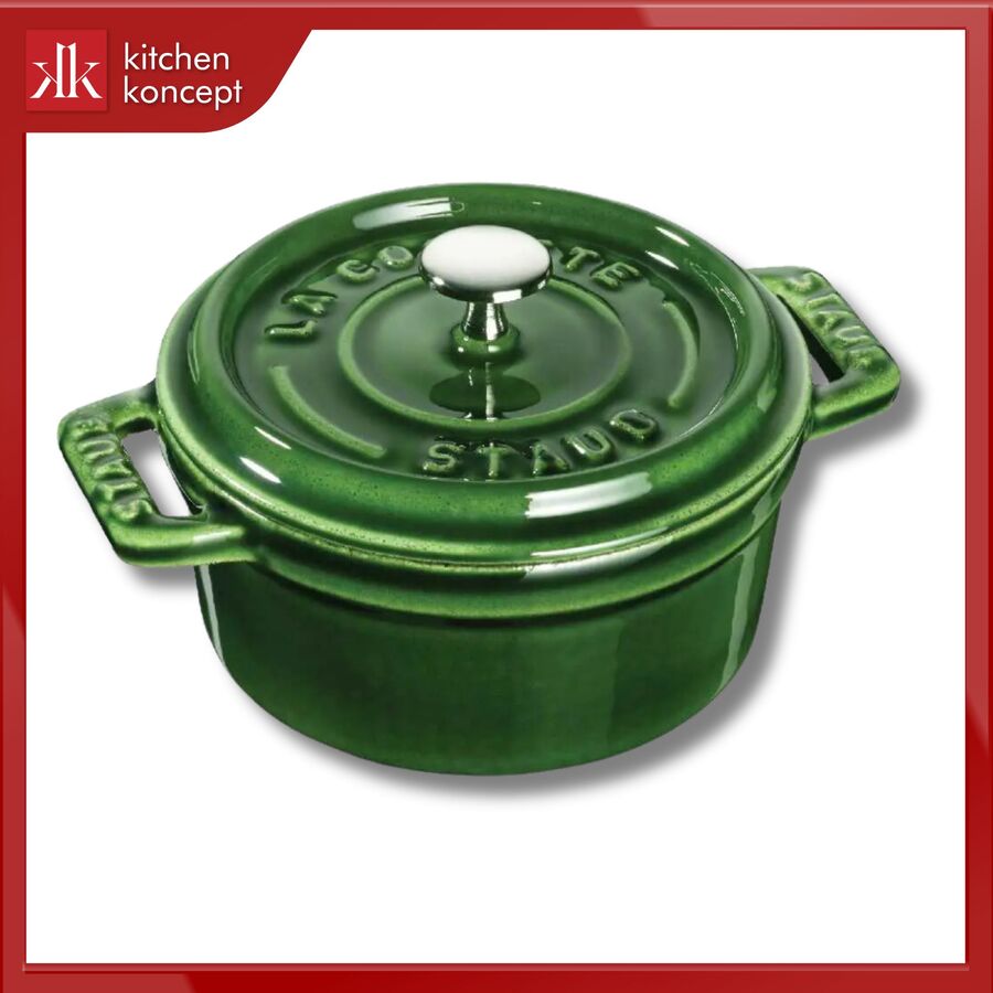 Nồi gang tròn STAUB màu xanh rêu