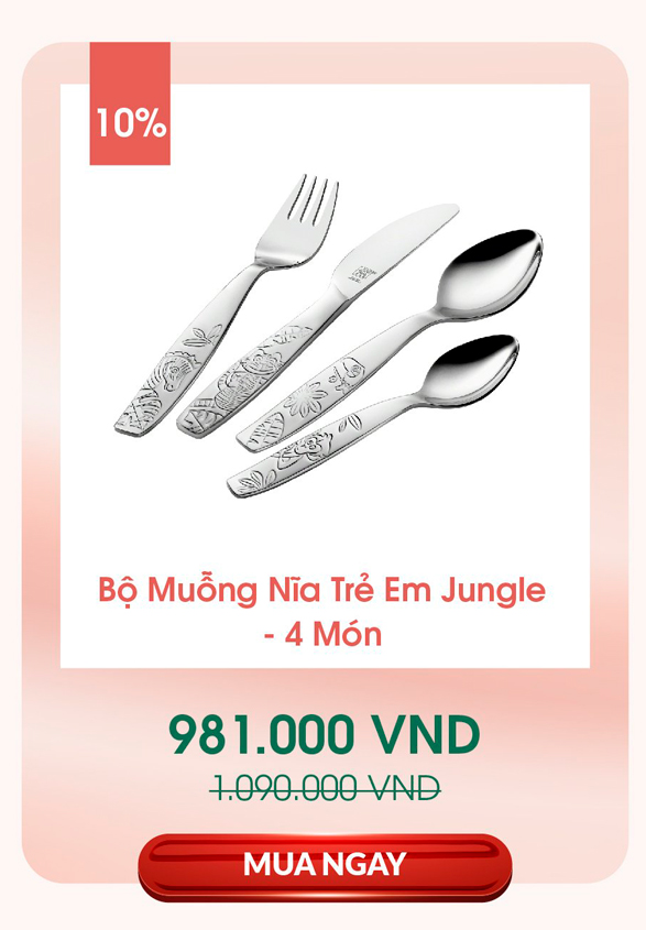 Bộ muỗng trẻ em jungle