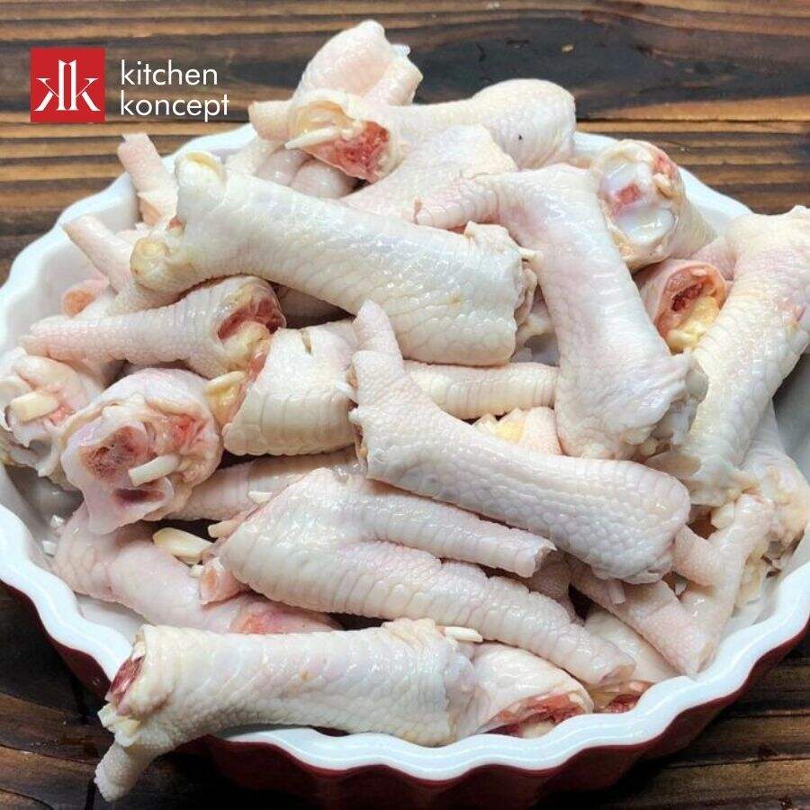 Sơ chế chân gà