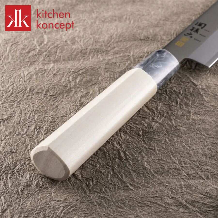Tay cầm của dao Sashimi Seki Magoroku Ginju chính hãng