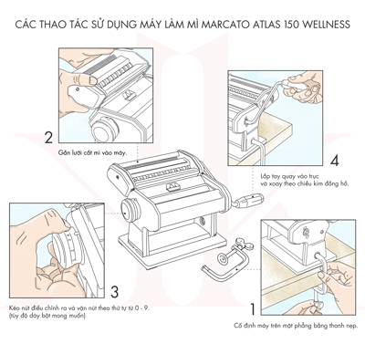 hướng dẫn thao tác sử dụng máy làm mì tươi