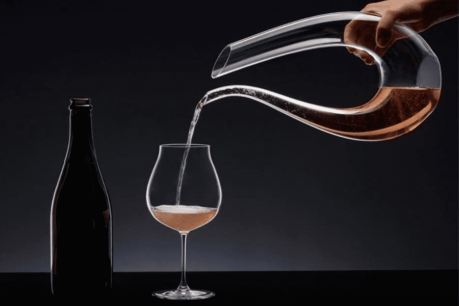 Decanter và ly rượu Riedel