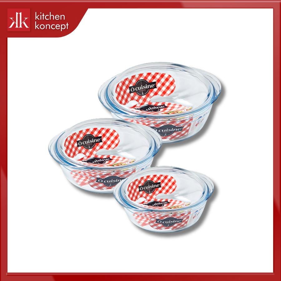 Tô gốm thủy tinh hình tròn Ocuisine chính hãng