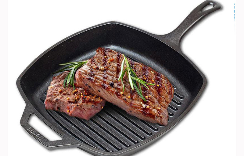 Chảo gang nướng hình vuông 26.67cm