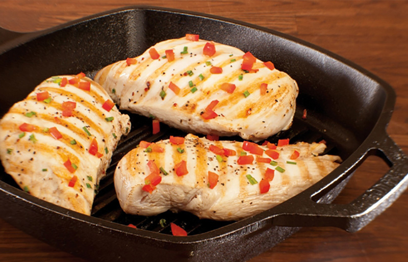 Thiết kế vân nướng độc đáo giúp món ăn hấp dẫn hơn