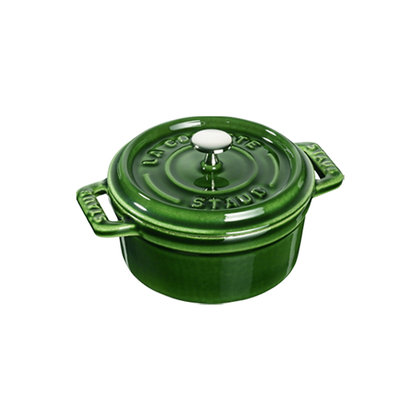 STAUB - Cocotte redonda - 10 cm - Albahaca La Cuisine Appliance STAUB - Cocotte redonda - 10 cm - Albahaca La Cuisine Appliance