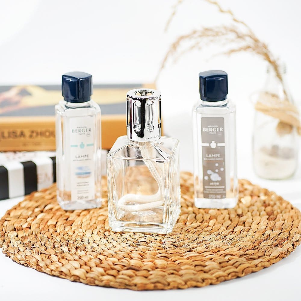 MAISON BERGER - Bộ đèn xông tinh dầu Essential Square - 2 món - 380ml