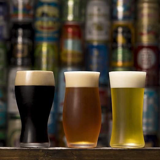 Aderia - Craff Beer - Bộ ly thủy tinh Master - 3 cái