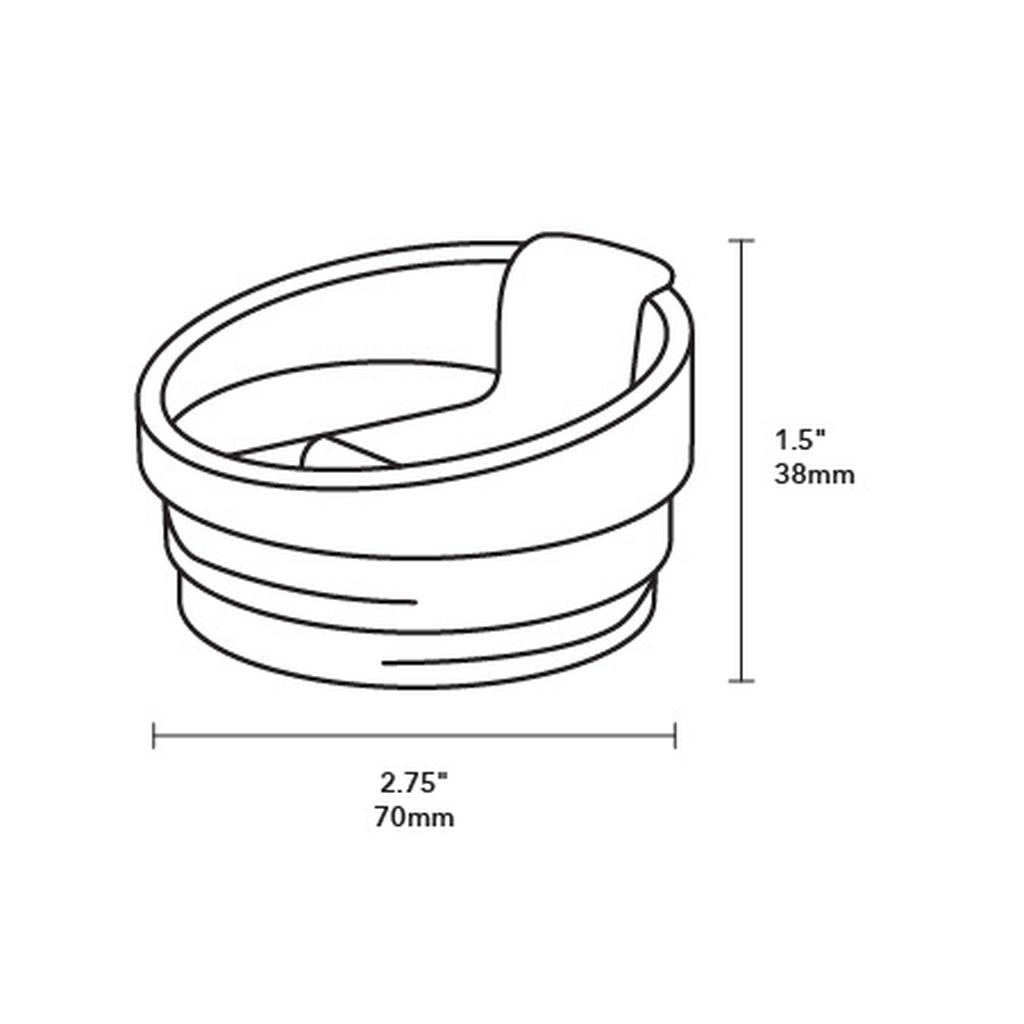 MiiR - Nắp Flip Traveler màu đen