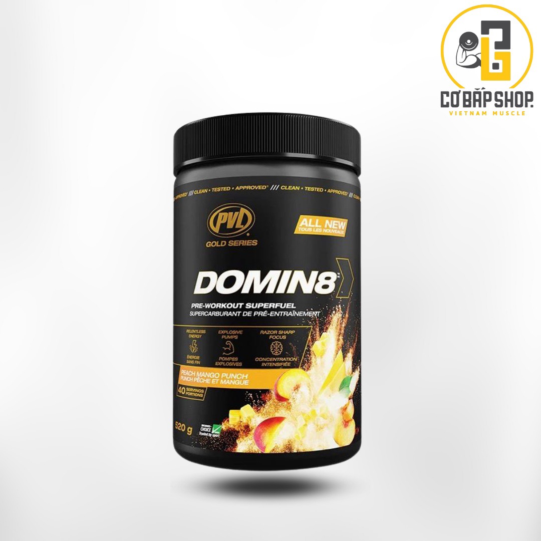 PVL DOMIN8 PRE WORKOUT 520G Cơ Bắp Shop