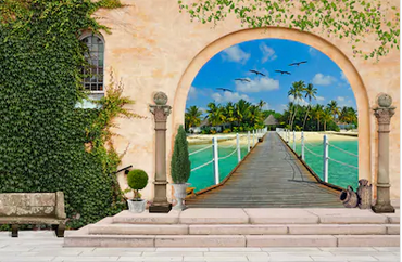 Tranh bích hoạ phong cảnh Châu Âu TBH137