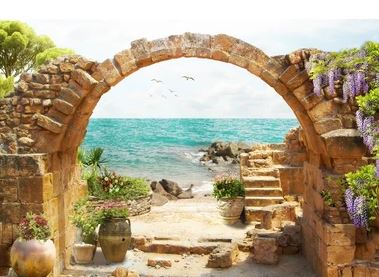 Tranh bích hoạ phong cảnh Châu Âu TBH37