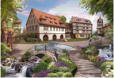 Tranh bích hoạ phong cảnh Châu Âu TBH68