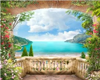 Tranh bích hoạ phong cảnh Châu Âu TBH69