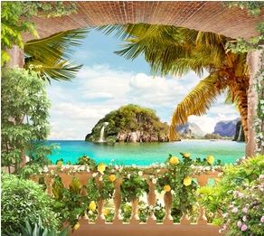 Tranh bích hoạ phong cảnh Châu Âu TBH83