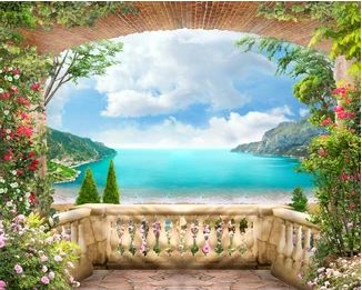 Tranh bích hoạ phong cảnh Châu Âu TBH84