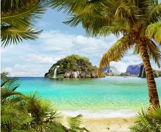 Tranh bích hoạ phong cảnh Châu Âu TBH90