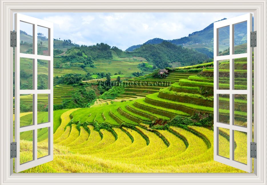 Tranh cửa sổ 3D - CS101