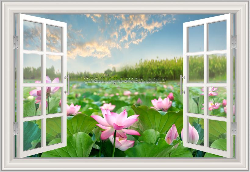 Tranh cửa sổ 3D - CS114