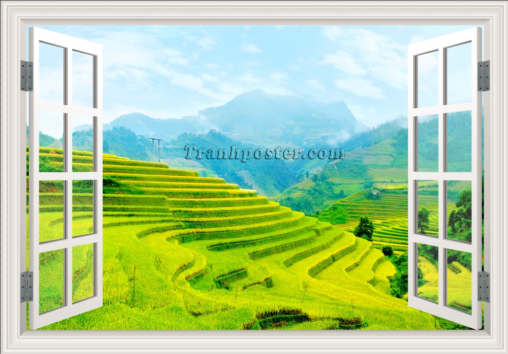 Tranh cửa sổ 3D - CS61