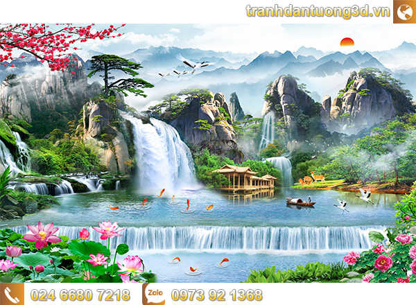 Tranh sơn thủy - ST100