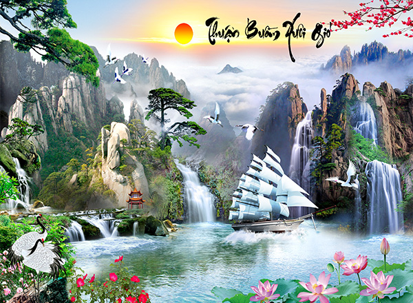 Tranh Thuận buồm xuôi gió - TTB13