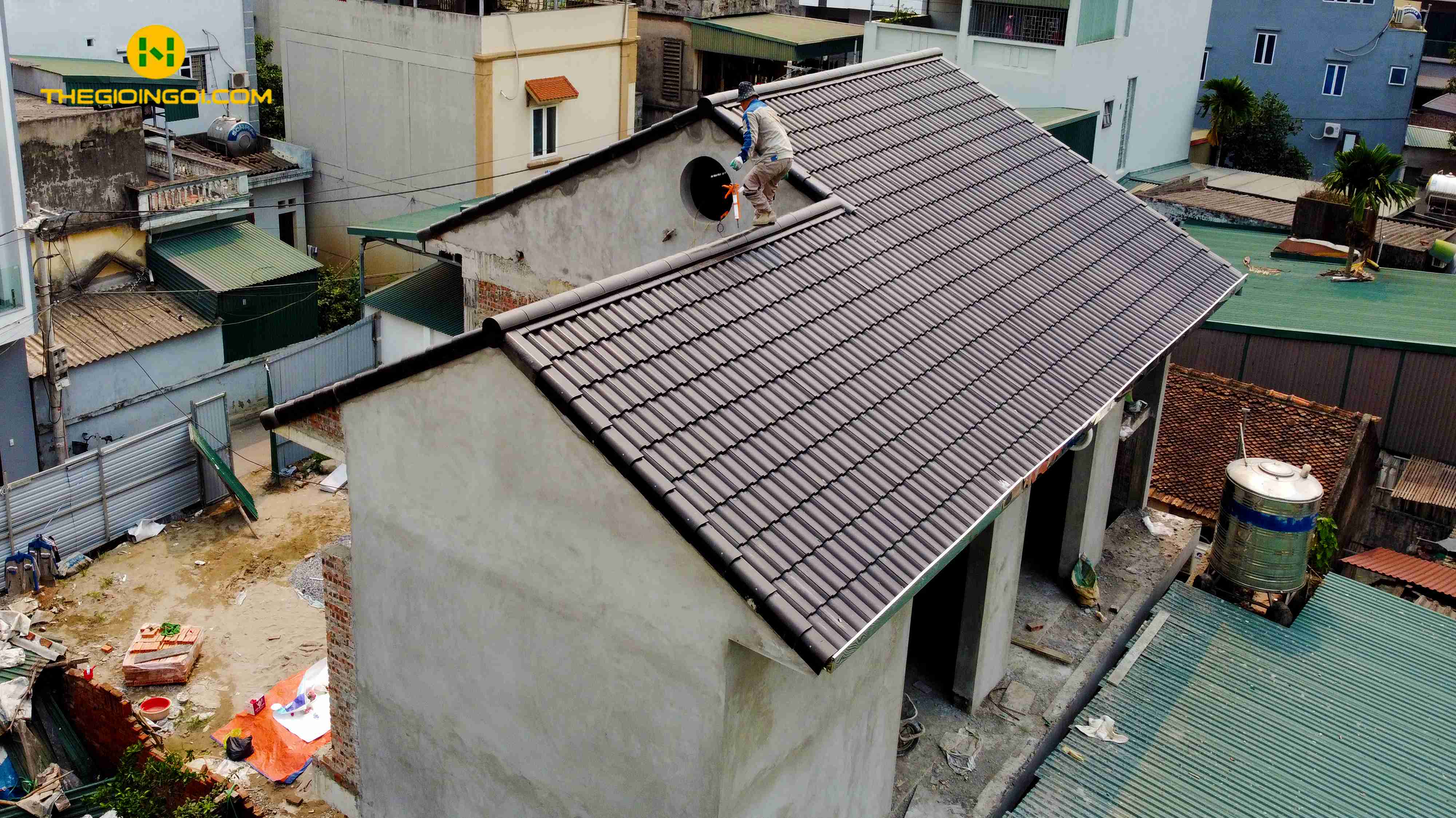 Thi công mái ngói tại Hà Nội