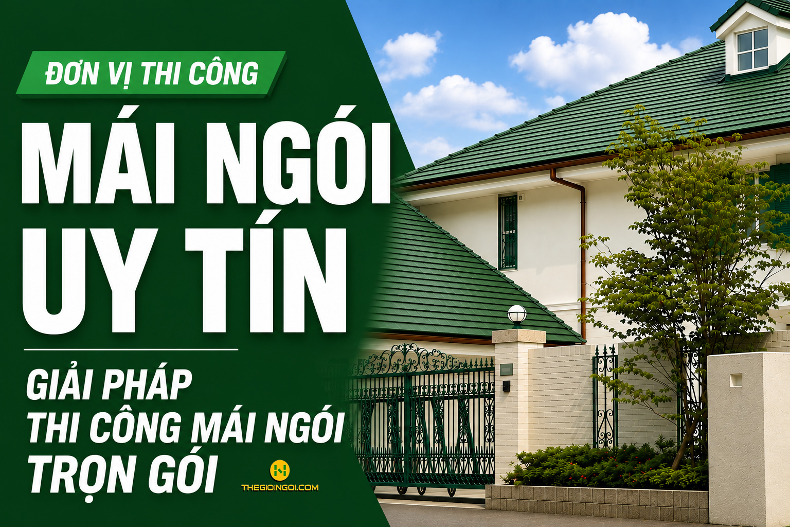 Đơn vị thi công mái ngói uy tín – Giải pháp thi công mái ngói trọn gói