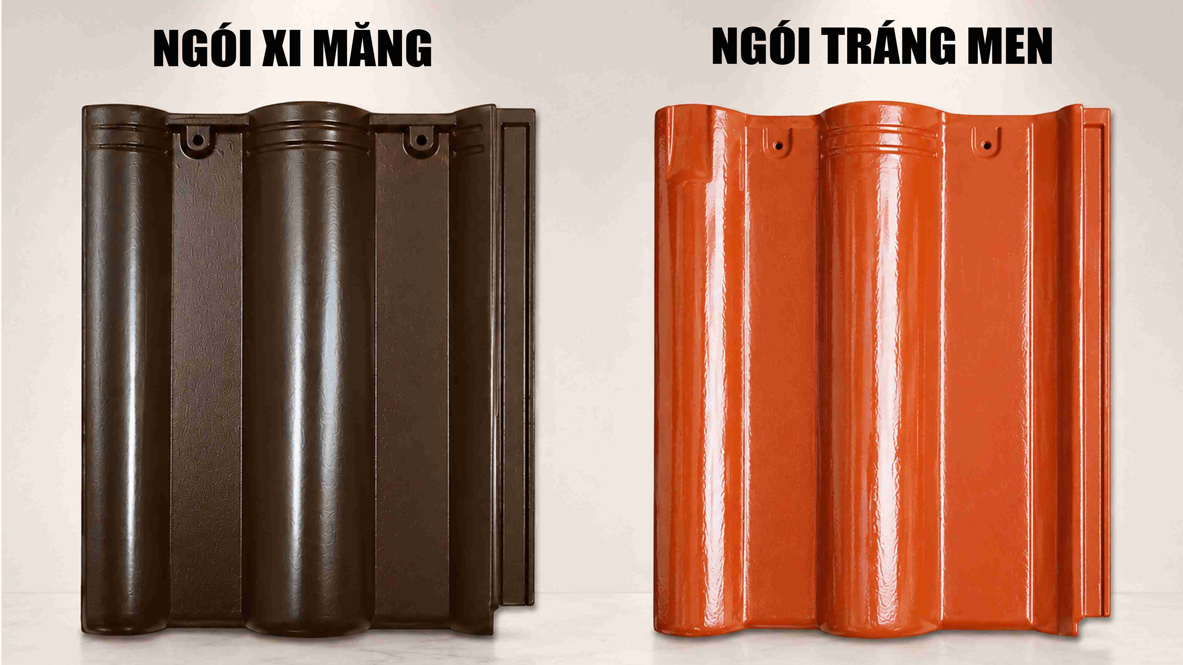 Ngói màu và ngói tráng men – Đừng để vẻ ngoài đánh lừa chất lượng của cả bộ mái 