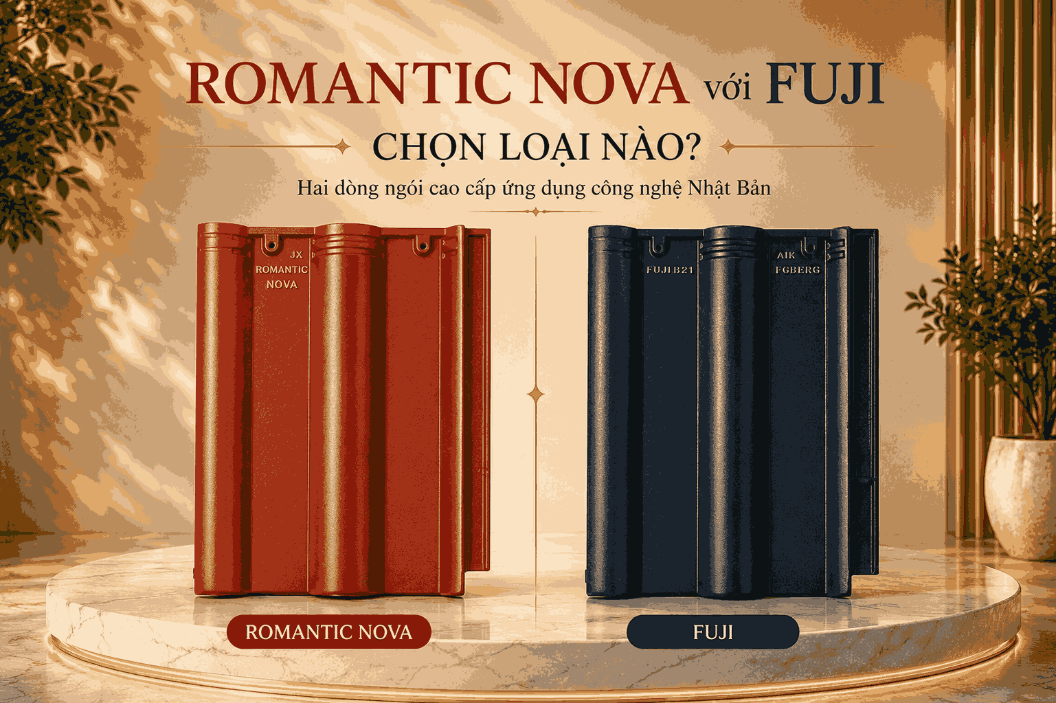 So Sánh Ngói Romantic Nova Và Fuji: Hai Dòng Ngói Cùng Phân Khúc Có Gì Khác Biệt?