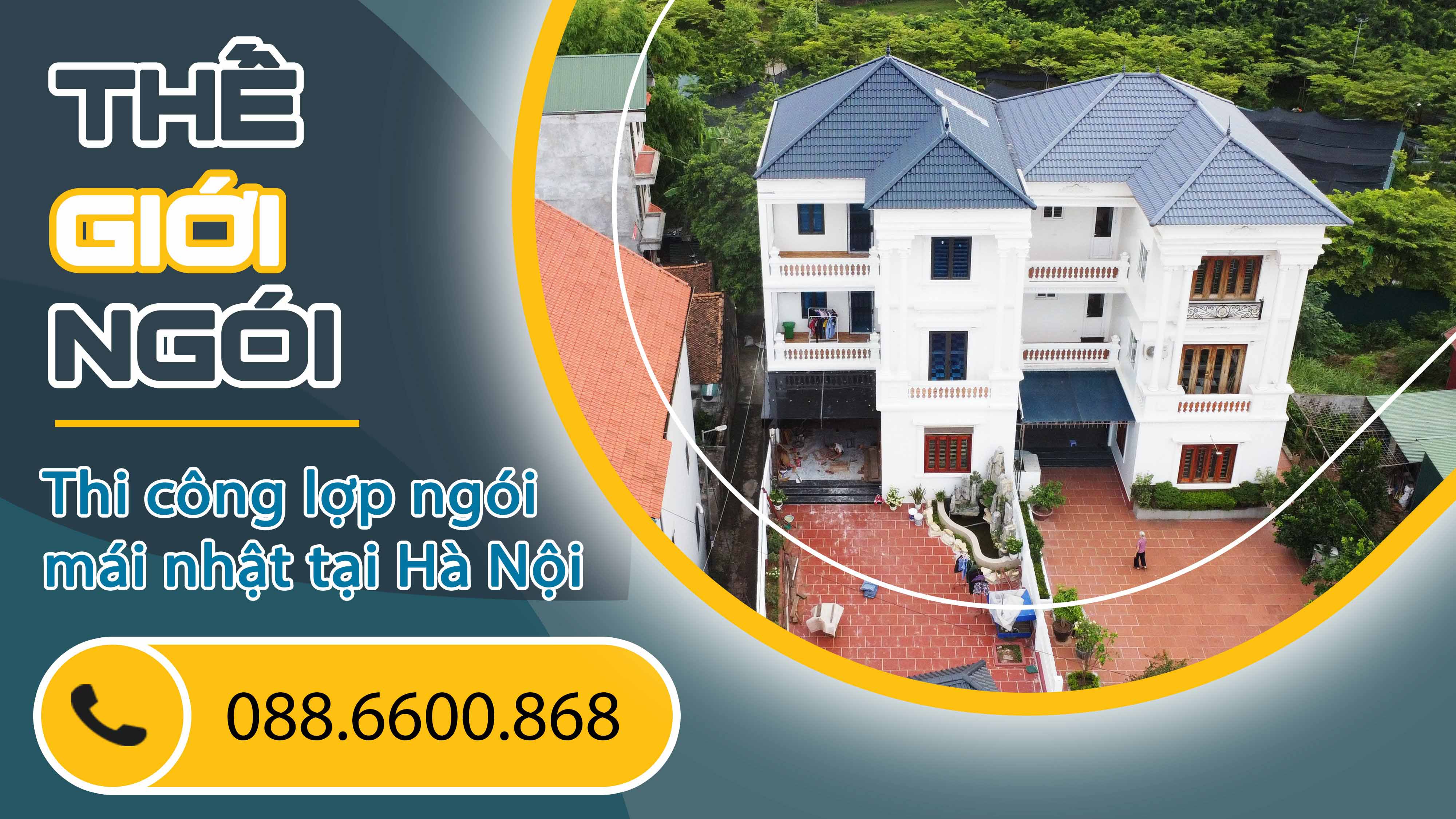 Hệ khung thép nhẹ 3 lớp lợp ngói cao cấp Romantic tại Phù Đổng, Gia Lâm
