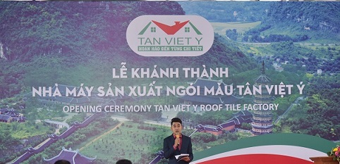 LỄ KHÁNH THÀNH NHÀ MÁY NGÓI MÀU TÂN VIỆT Ý