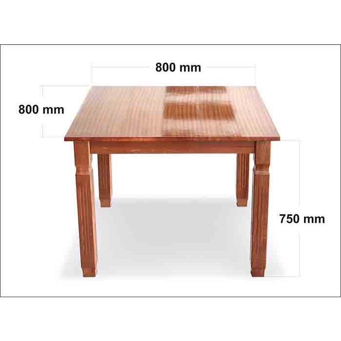 BÀN VUÔNG 800 K1 + 4 GHẾ RẼ QUẠT