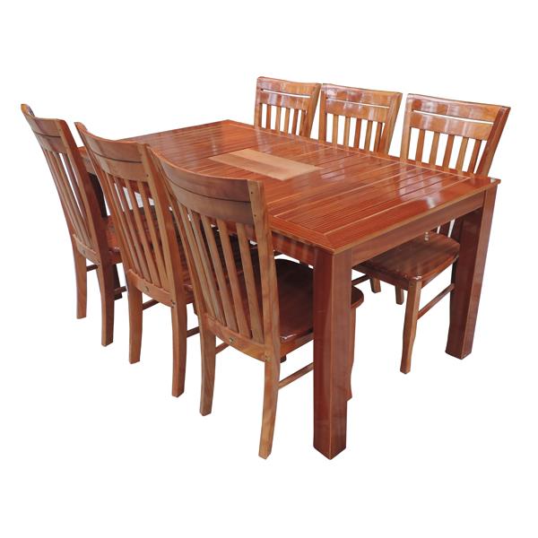 Bàn CN 1m6 HN2 + 6 ghế SI 2000