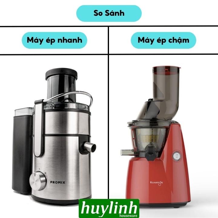 Máy ép nhanh và máy ép chậm khác nhau như thế nào?