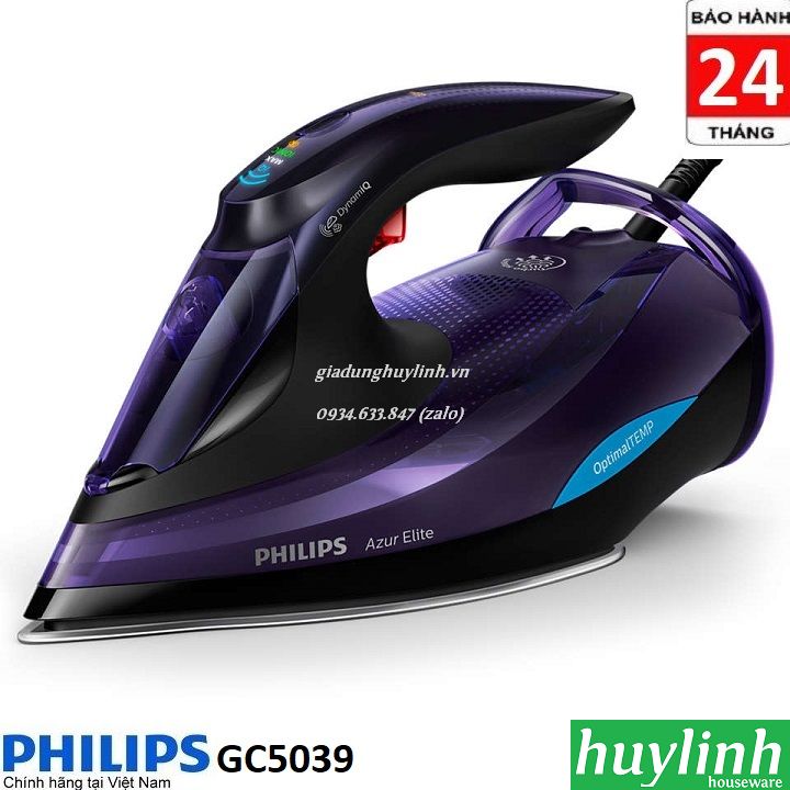Bàn ủi hơi nước Philips GC5039 Azur Elite 