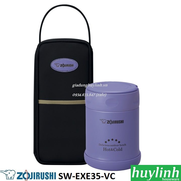 Cà men hộp cơm giữ nhiệt Zojirushi SW-EXE35 - 3 Ngăn - 670Ml 5