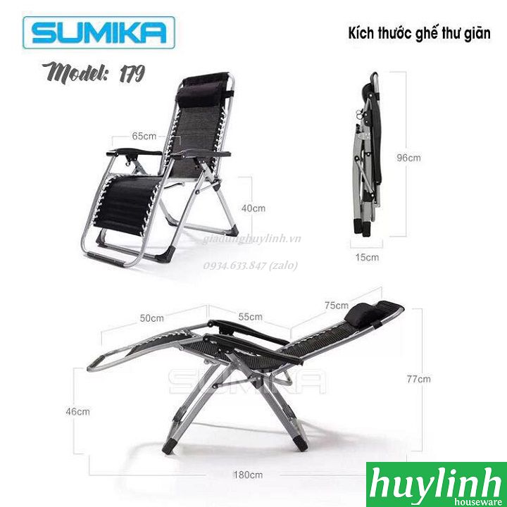 Ghế xếp gấp thư giãn Sumika 179 2